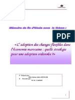 Adoption Des Changes Flexibles Dans Léconomie Marocaine Quelle Stratégie Pour Une Adoption Ordon