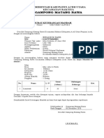 Surat Keterangan Mandah