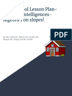 Slope Lesson Plan - Multiple Intelligences