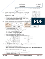 Al-Mahdi High Mathematics 11 - Grade Name: - . - . - . - . - Derivatives W.S-4