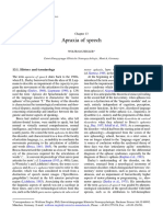 Handbook of Clinical Neurology. Chapter 13. Apraxia of Speech (Ziegler)