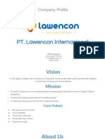 9236 Induction of Lawencon Company Profile March18 PDF