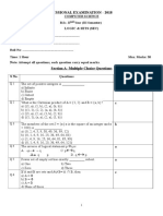 Logic and Sets MCQ