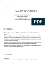 Seminar Personality Disorder