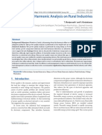 Real Time Harmonic Analysis On Rural Industries