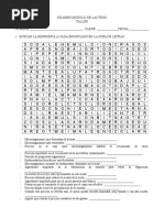 Sopa de Letras Modulo Lacteos Microbiologia Lactea