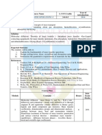 CH303 Mass Transfer Operations - I