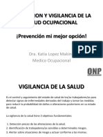 Prevencion de Enf. Ocupacionales en El Peru