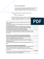 I. Food Defense Plan Management