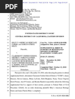 Defendants' Supplemental Brief Re Motion To Dismiss (Dkt. #30) Filed 12-17-18