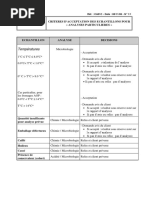 Critères Acceptation Analyses Particulières