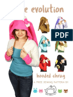 Eevee Evolution Hooded Shrug Sewing Pattern