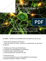 Bioeletrogênese - Potencial de Membrana e Potencial de Ação-EC2017