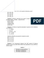 Exercícios - Matemática