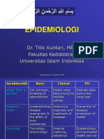 Epidemiologi: Dr. Titik Kuntari, MPH Fakultas Kedokteran Universitas Islam Indonesia