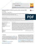 Energy Expenditure, Economic Growth, and The Minimum EROI of Society (Fizaine 2016)