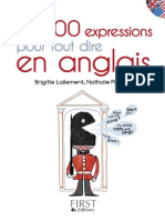 Les 800 Expressions Pour Tout Dire en Anglais