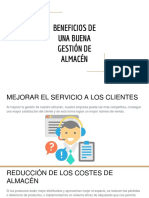 BENEFICIOS DE UNA BUENA GESTIÓN DE ALMACÉN Eduardo