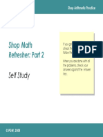 Shop Math Refresher: Part 2: Self Study