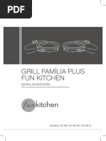 Grill Família Plus Fun Kitchen: Manual de Instruções