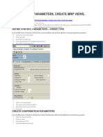 Set Control Parameters, Create MRP Views, and Run MRP