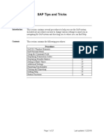 SAP Tips and Tricks v2.0