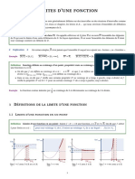 Cours - Limites D'une Fonction PDF