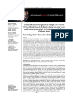 Command Area Development by Using FAO Cropwat 8.0 Model and Impact of Climate Change On Crop Water Requirement-A Case Study On Araniar Reservoir Basin (Pichatur Dam)