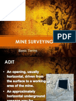 Mine Surveying: Basic Terms