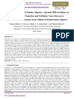 Dumetorum) Performance in An Alfisol of Southwestern Nigeria