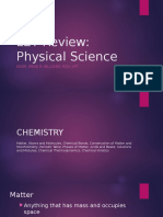 LET Review - Physical Science