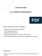 Chapter Three: Network Managment