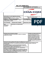 Bill of Lading