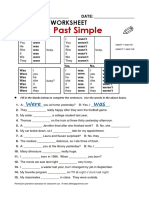 Past Simple - To Be Theory PDF