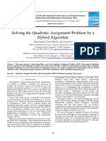 Solving The Quadratic Assignment Problem by A Hybrid Algorithm