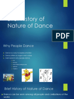 Brief History of Nature of Dance