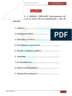 INFORME 1. Calorimetria A Presion Constante