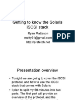 Getting To Know The Solaris iSCSI Stack: Ryan Matteson