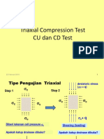 Triaxial Compression Test CU Dan CD Test: 22 Februari 2010