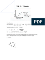 Unit #3 - Triangles: Given Equations