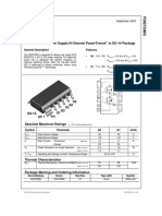 Fdq7238S: Dual Notebook Power Supply N Channel Powertrench in So-14 Package