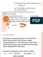 Karakteristik Biologi Dan Fisiologi Bahan