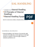 Material Handling (Goals, Principles, and Equipments)