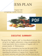 Business Plan: The Great State "Organic Cafe " (Prospering A Healthy Lifestyle)