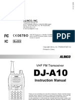 Alinco DJ-A10 Manual PDF