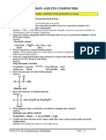 Carbon and It's Compounds Theory and Worksheet Class 10