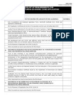 Checklist of Requirements For Manufacturing Economic Zone Application