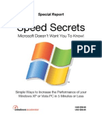 Windows Speed Secrets - Things Microsoft Doesn 'T Want You To Know