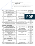 Competency - Based Performance Appraisal System For Teachers Means of Verification (Mvo) (Elementary)