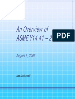 An Overview of ASME Y14.41 - 2003: August 5, 2003